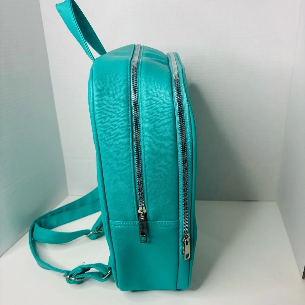 Bioworld Teal Cartoon Gaming Backpack with Multicolor Buttons